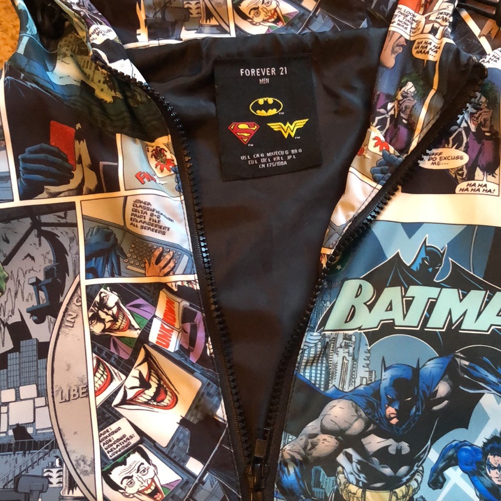 Forever 21 Comic Book Style High Quality 1/2 Zip Pullover